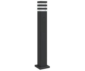 vidaXL Lampadaire d'extérieur avec sortie noir 80 cm aluminium