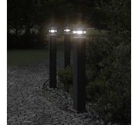 Vidaxl Lampadaire D'extérieur Avec Sortie Noir 80 Cm Aluminium Noir