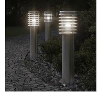 Lampadaires d'Extérieur et Sortie Éclairage Patio Jardin Acier Inoxydable vidaXL