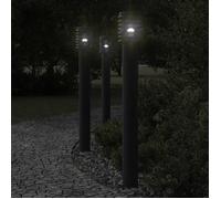 vidaXL Lampadaire d'extérieur noir 110 cm acier inoxydable 4006363