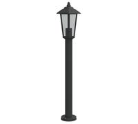 vidaXL Lampadaire d'extérieur noir 80 cm acier inoxydable, éclairage au sol d'extérieur, éclairage au sol de jardin, lampadaire de jardin