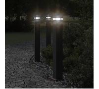 vidaXL Lampadaire d'extérieur noir 80 cm aluminium éclairage au sol d'extérieur éclairage au sol de jardin lampadaire de 4006395