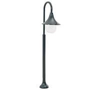 vidaXL Lampadaire Jardin E27 120 cm Aluminium Vert Foncé Éclairage Lamp Chemin