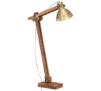 Vidaxl Lampadaire Laiton Bois De Manguier Massif E27