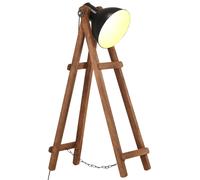 Vidaxl Lampadaire Noir E27 Bois De Manguier Massif
