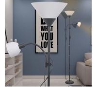 vidaXL Lampadaire Noir Lampe Sur Pied Lampe de Sol Lampe Lumière de Salon 242733