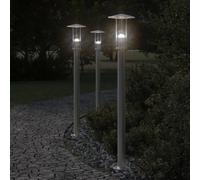 Lampadaires d'Extérieur Éclairage Patio Porche Jardin Acier Inoxydable vidaXL