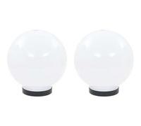 Lampe À Led Sous Forme De Boule 2 Pcs Sphérique 20 Cm Pmma
