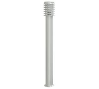 vidaXL Lampe d'allée argentée 110 cm acier inoxydable