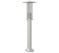 vidaXL Lampe d'allée argentée 60 cm acier inoxydable