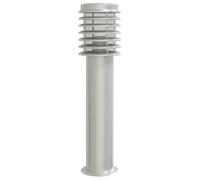 vidaXL Lampe d'allée argentée 60 cm acier inoxydable