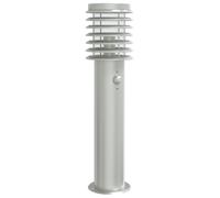 vidaXL Lampe d'allée avec détecteur de mouvement argenté 60 cm acier inoxydable