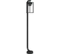 vidaXL Lampe d'allée noire 100 cm acier inoxydable