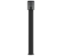 vidaXL Lampe d'allée noire 110 cm acier inoxydable