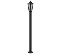 vidaXL Lampe d'allée noire 120 cm acier inoxydable