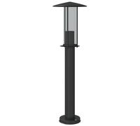vidaXL Lampe d'allée noire 60 cm acier inoxydable