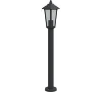 vidaXL Lampe d'allée noire 80 cm acier inoxydable