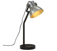 vidaXL Lampe de bureau 25 W argent vintage 17x17x60 cm E27, lampe, lumière, lampe industrielle, lampe de table, lampe de 371883