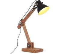 Lampe de Bureau Industrielle Noir Rond E27 Luminaire Lecture Maison vidaXL