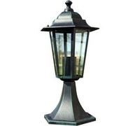 vidaXL Lampe de jardin Vert foncé/Noir Aluminium