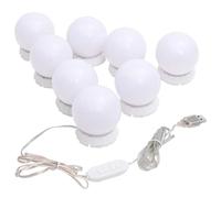 vidaXL Lampe de miroir 8 ampoules LED blanc chaud et blanc froid Blanc G