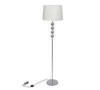 vidaXL Lampe de Sol à Long Pied 5 Boules de Décoration Blanc Lampe de Chevet 240904
