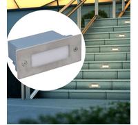 vidaXL Lampe d'escalier encastrée à 2 LED pour terrasse extérieure 44x111x56 mm