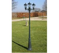vidaXL Lampadaire de jardin 40246 – Lampe d'extérieur triple 3 têtes