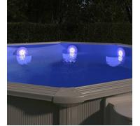 vidaXL Lampe LED Flottante Submersible de Piscine avec Télécommande Eclairage Sous-marin Fontaine Aquarium Lac Paysager 92296