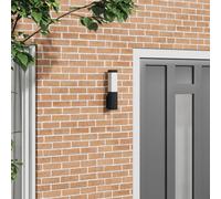 Vidaxl Lampe Murale D'extérieur Noir Acier Inoxydable Ip44