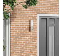 Vidaxl Lampe Murale Extérieure Avec Capteur Acier Inoxydable Argent Ip44