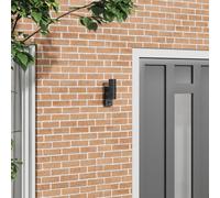 Vidaxl Lampe Murale Extérieure Détecteur Noir Acier Inoxydable Ip44