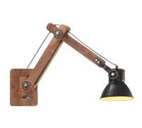 vidaXL Lampe murale Style industriel Noir Rond E27 Noir G