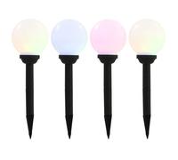 vidaXL Lampe solaire sphérique LED de jardin 4 pcs 15 cm RVB 44457