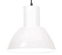 vidaXL Hanglamp rond 25 W E27 28,5 cm wit320570 Blanc G