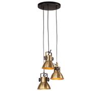 Vidaxl Lampe Suspendue 25 W Laiton Antique 30x30x100 Cm E27