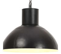 Vidaxl Lampe Suspendue 25 W Noir Rond 48 Cm E27 Noir