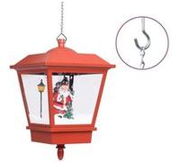 vidaXL Lampe suspendue de Noël lumière LED Père Noël Rouge 27x27x45 cm