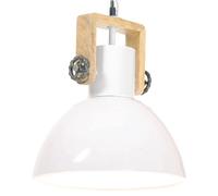 Vidaxl Lampe Suspendue Industrielle 25 W Blanc Rond 30 Cm E27 Blanc