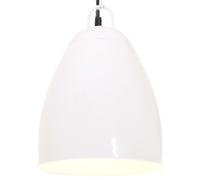 Vidaxl Lampe Suspendue Industrielle 25 W Blanc Rond 32 Cm E27