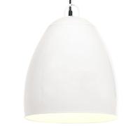 Lampe Suspendue Industrielle 25 W Blanc Rond 42 cm E27 Eclairage Salon vidaXL