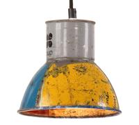 Vidaxl Lampe Suspendue Industrielle 25 W Multicolore Ronde 17 Cm E27