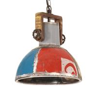 Vidaxl Lampe Suspendue Industrielle 25 W Multicolore Ronde 30 Cm E27