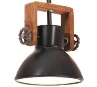 Hanglamp industrieel rond 25 W E27 19 cm zwart320537