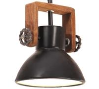 vidaXL Lampe suspendue industrielle ronde 25 W E27 19 cm Noir 320537