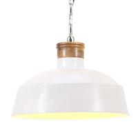 Vidaxl Lampe Suspendue Industrielle 58 Cm Blanc E27 Blanc