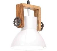 Lampe Suspendue Industrielle Plafonnier Luminaire Eclairage Suspension Salon Chambre Salle à Manger Intérieur 25 W Blanc Rond 19 cm E27 320540