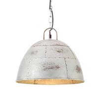 Vidaxl Lampe Suspendue Industrielle Vintage 25 W Argenté Rond 31cm E27 Argenté