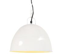 Vidaxl Lampe Suspendue Industrielle Vintage 25 W Blanc Rond 31 Cm E27 Blanc