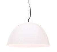 Vidaxl Lampe Suspendue Industrielle Vintage 25 W Blanc Rond 41 Cm E27 Blanc